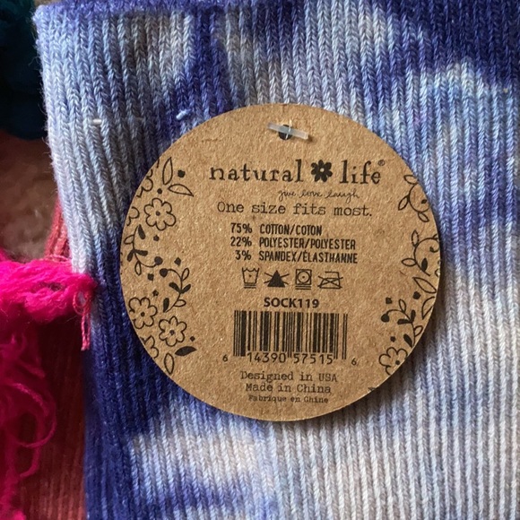 NEW tie dye tassel socks - 2 pairs - Picture 6 of 6